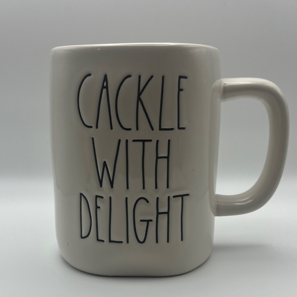 Rae Dunn Witch Hat Mug - Cackle With Delight